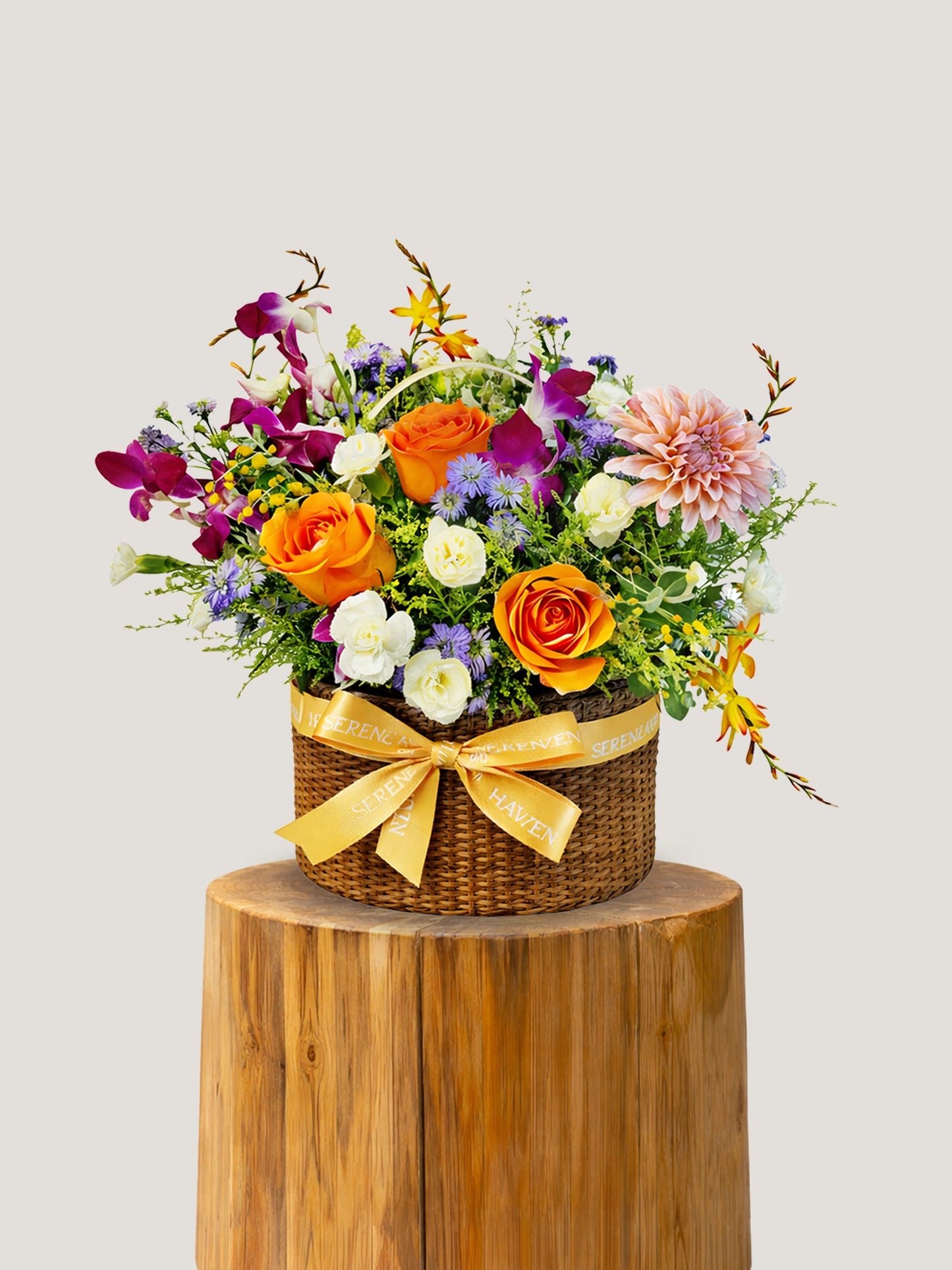 Sunlit Meadow Basket 花籃｜Bright seasonal flower basket