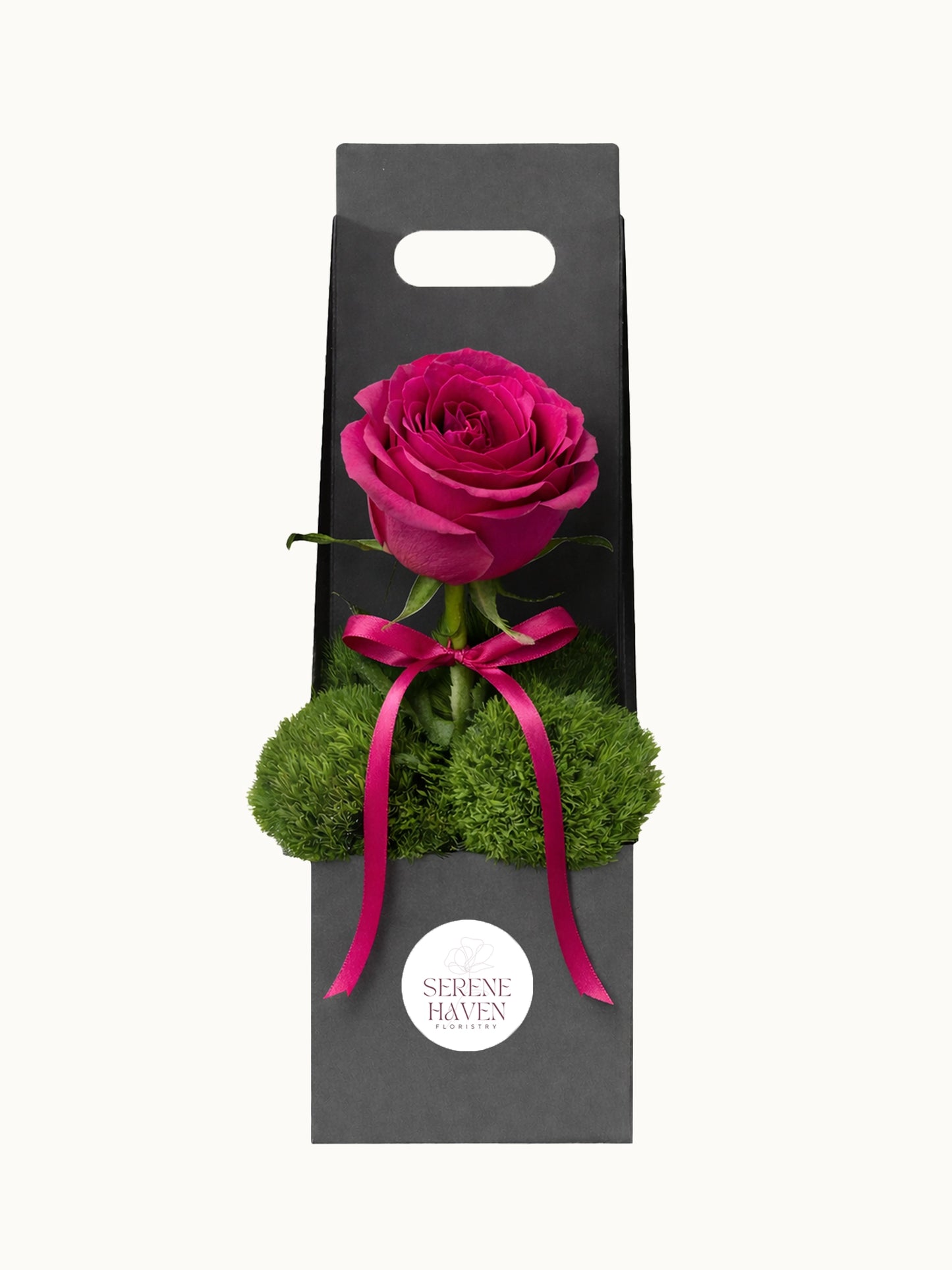 The Chosen One 單枝桃紅漸變玫瑰鮮花禮盒，fresh rose gift box