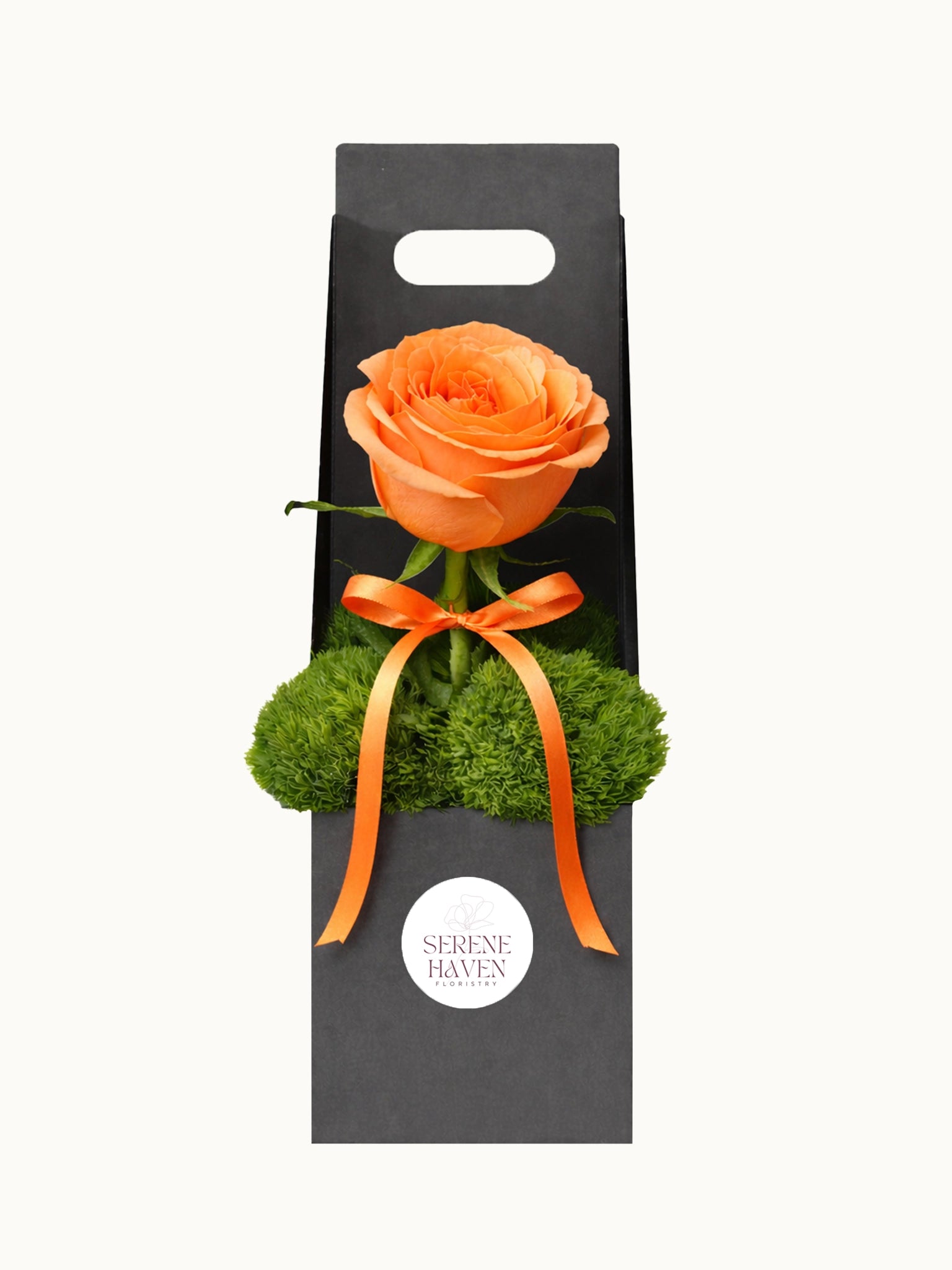 The Chosen One 單枝橙色漸變玫瑰禮盒，fresh rose gift box
